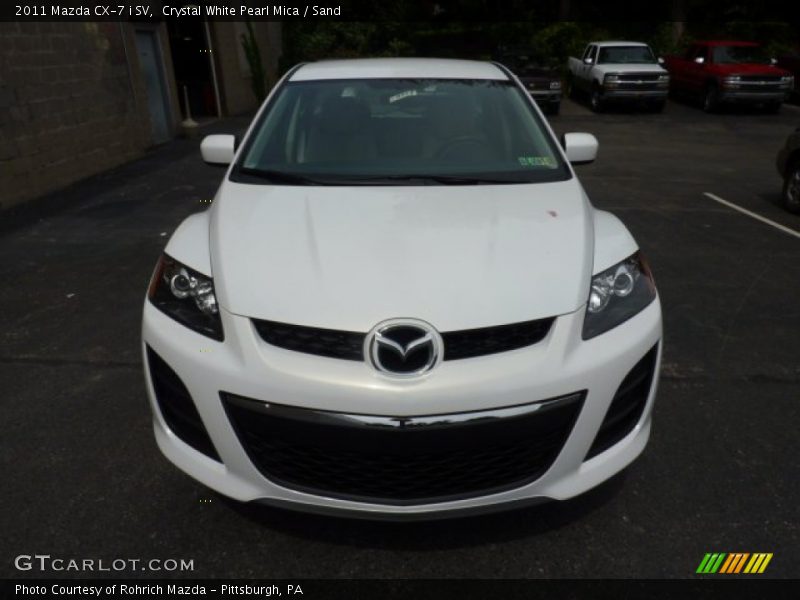 Crystal White Pearl Mica / Sand 2011 Mazda CX-7 i SV