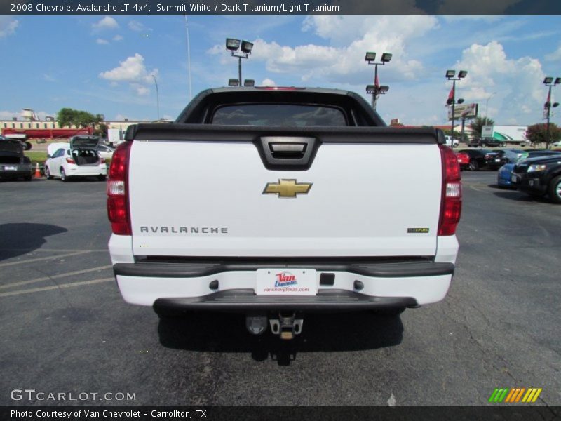 Summit White / Dark Titanium/Light Titanium 2008 Chevrolet Avalanche LT 4x4
