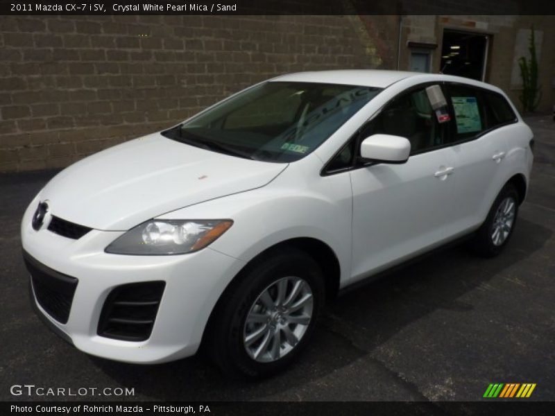 Crystal White Pearl Mica / Sand 2011 Mazda CX-7 i SV