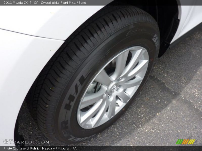 Crystal White Pearl Mica / Sand 2011 Mazda CX-7 i SV