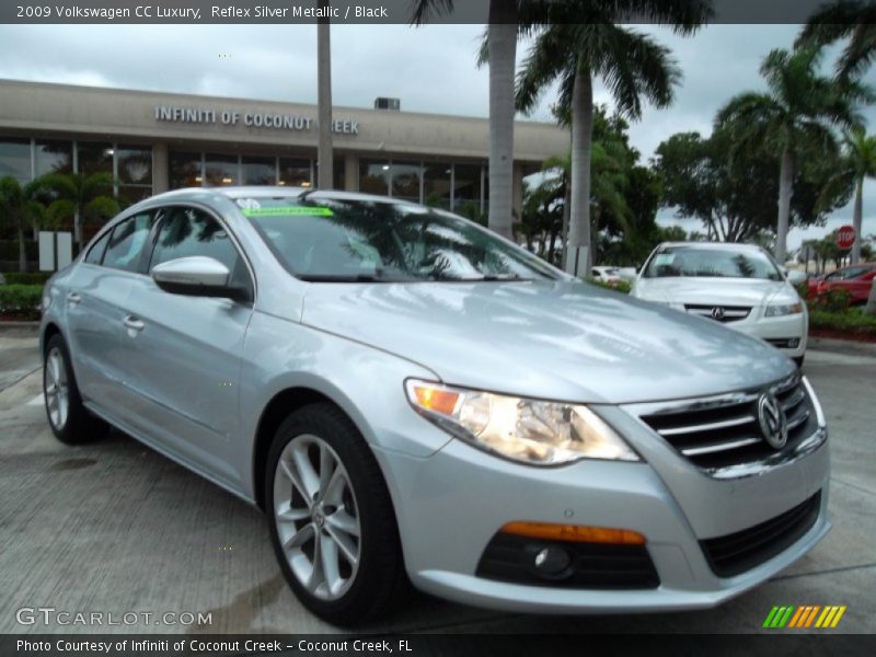 Reflex Silver Metallic / Black 2009 Volkswagen CC Luxury
