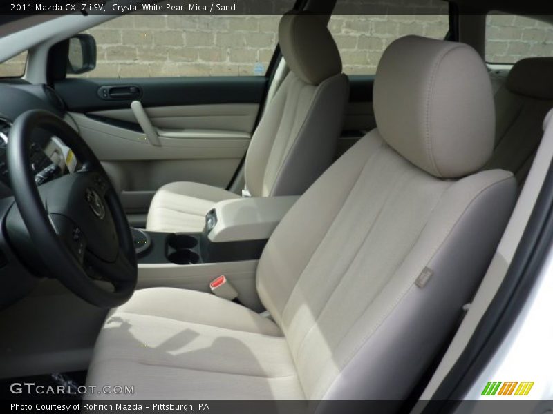 Crystal White Pearl Mica / Sand 2011 Mazda CX-7 i SV