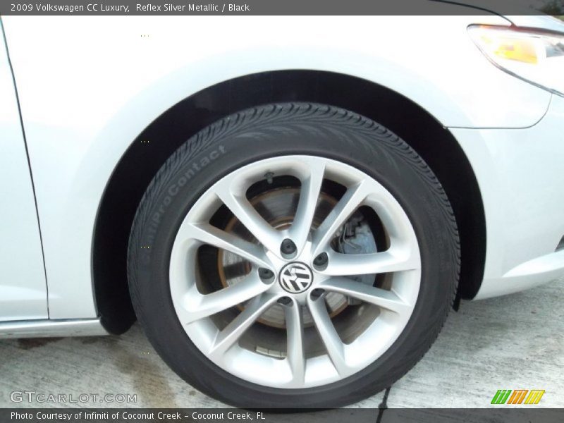 Reflex Silver Metallic / Black 2009 Volkswagen CC Luxury