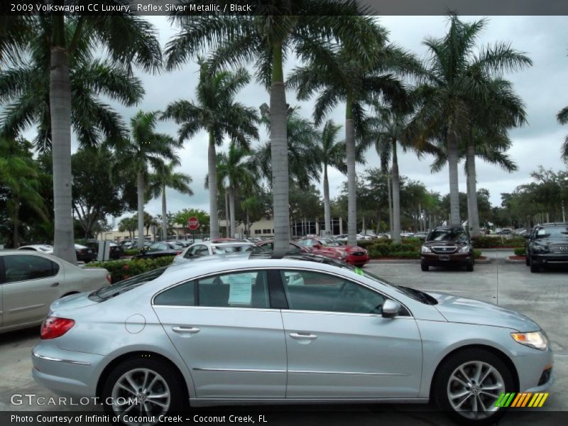Reflex Silver Metallic / Black 2009 Volkswagen CC Luxury