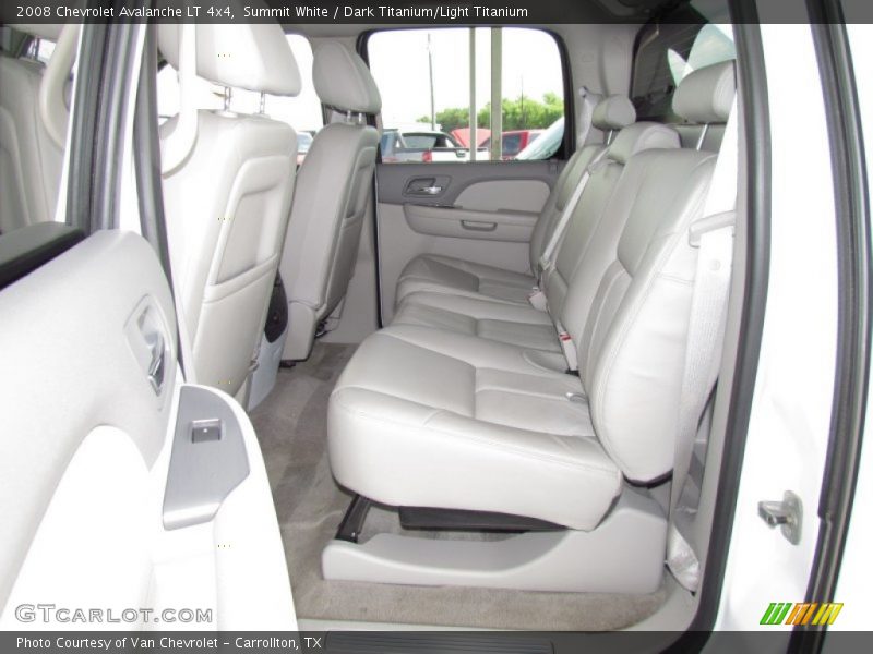Summit White / Dark Titanium/Light Titanium 2008 Chevrolet Avalanche LT 4x4