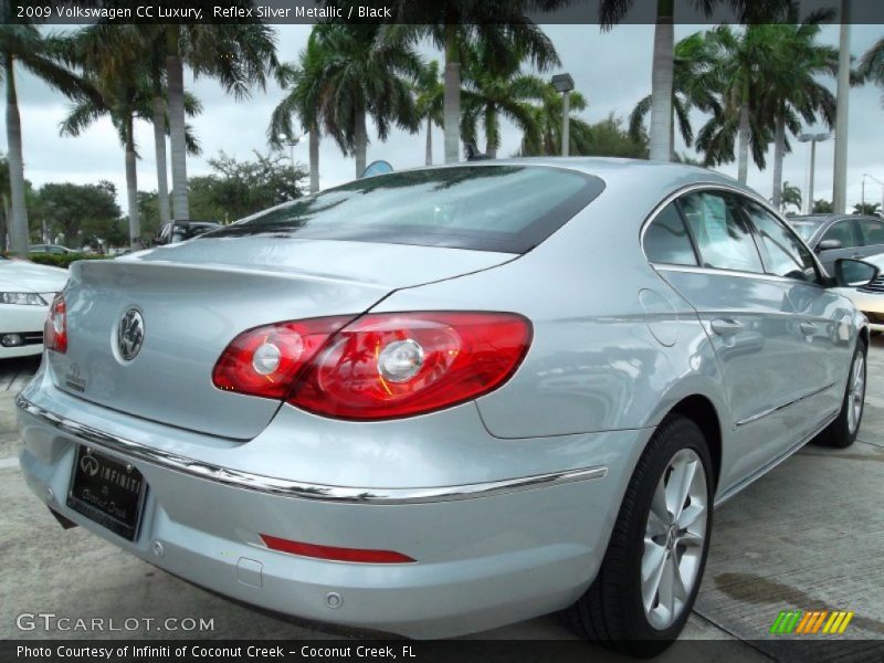 Reflex Silver Metallic / Black 2009 Volkswagen CC Luxury