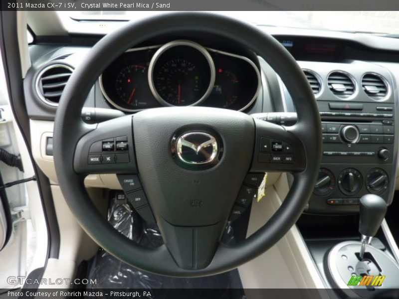 Crystal White Pearl Mica / Sand 2011 Mazda CX-7 i SV