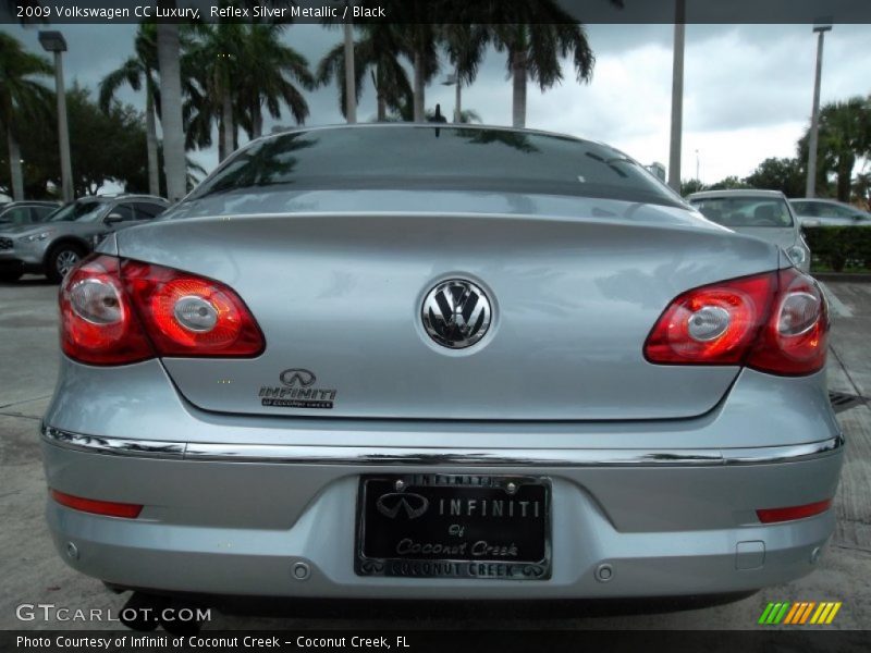 Reflex Silver Metallic / Black 2009 Volkswagen CC Luxury