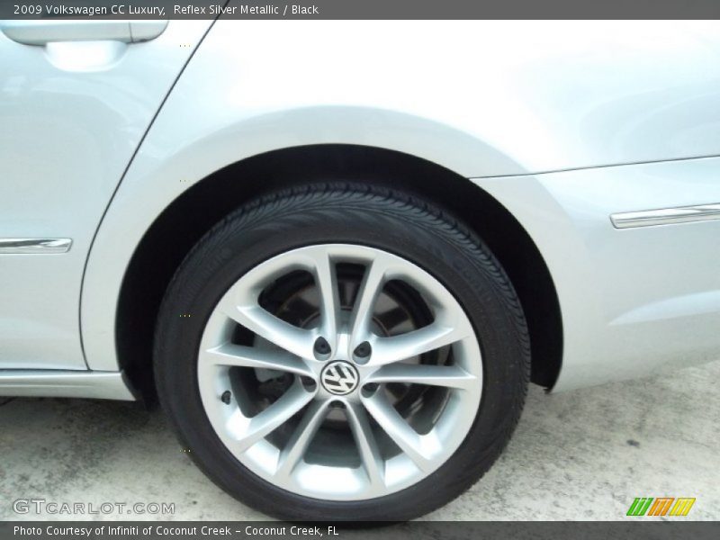 Reflex Silver Metallic / Black 2009 Volkswagen CC Luxury