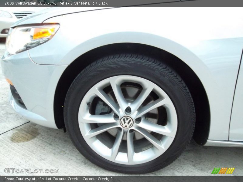 Reflex Silver Metallic / Black 2009 Volkswagen CC Luxury
