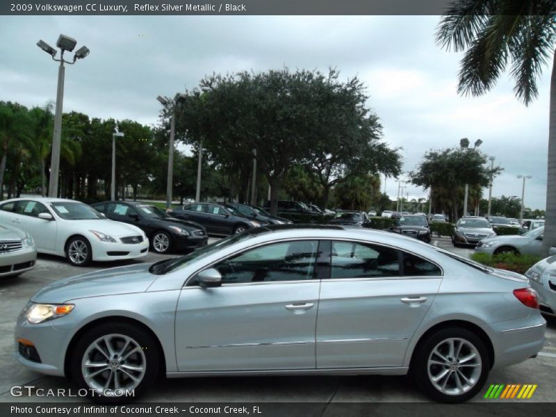 Reflex Silver Metallic / Black 2009 Volkswagen CC Luxury