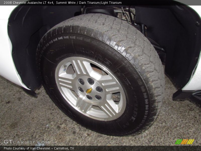 Summit White / Dark Titanium/Light Titanium 2008 Chevrolet Avalanche LT 4x4