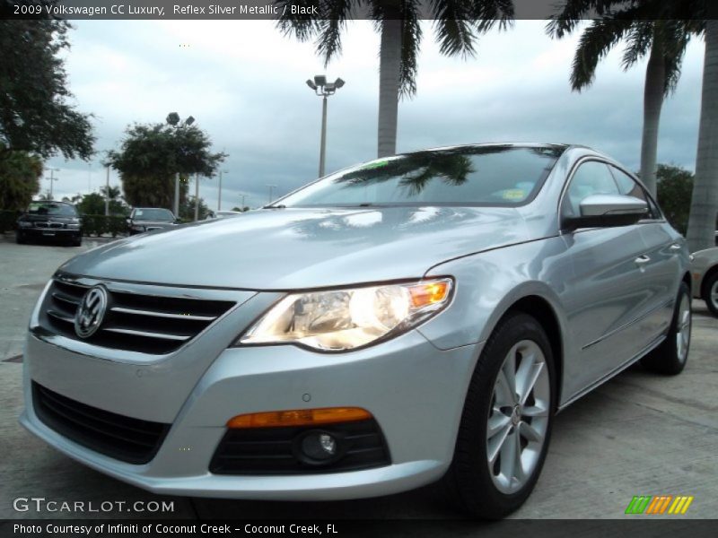 Reflex Silver Metallic / Black 2009 Volkswagen CC Luxury