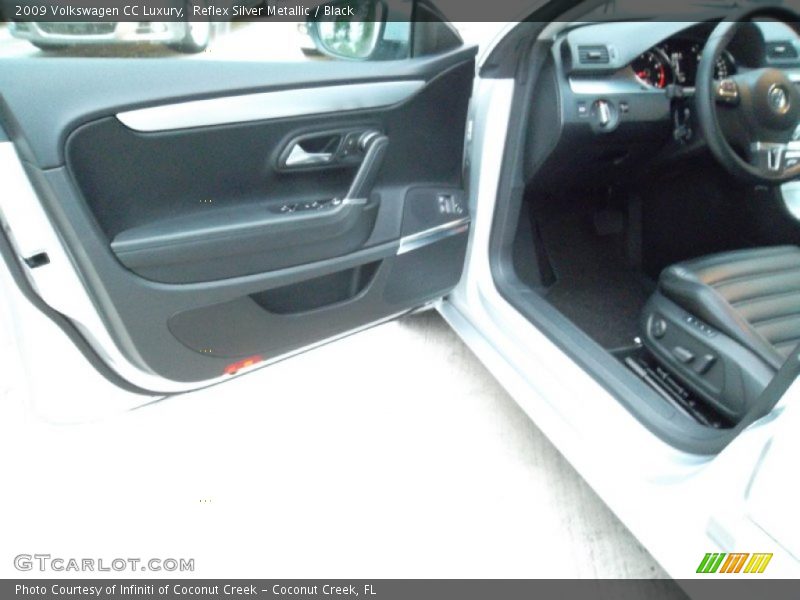 Reflex Silver Metallic / Black 2009 Volkswagen CC Luxury