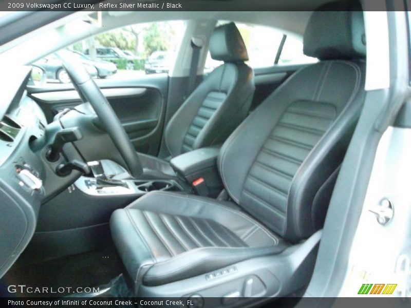 Reflex Silver Metallic / Black 2009 Volkswagen CC Luxury