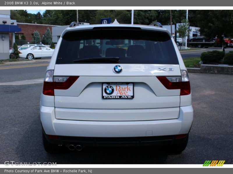 Alpine White / Black 2008 BMW X3 3.0si