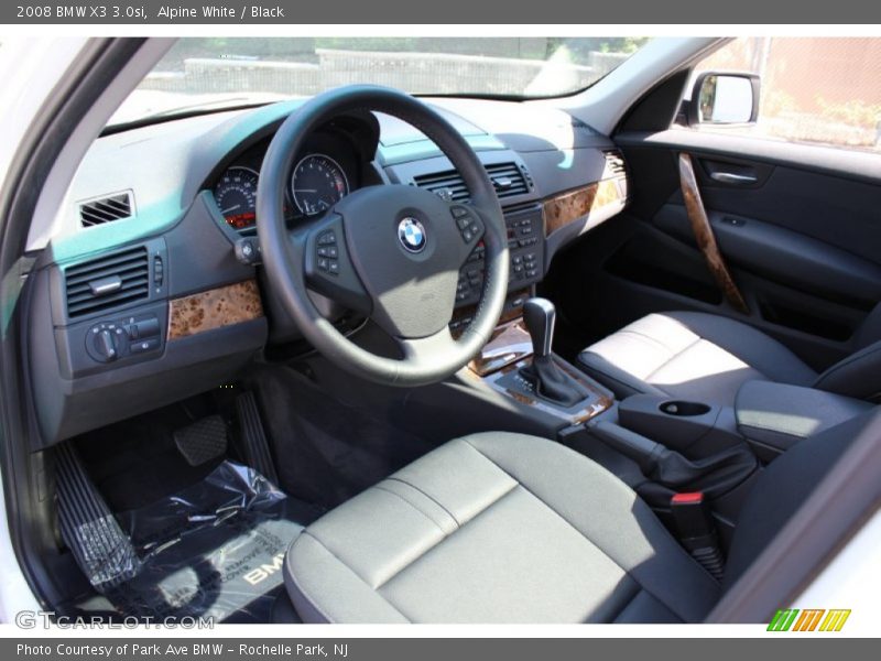 Alpine White / Black 2008 BMW X3 3.0si