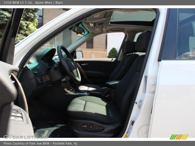 Alpine White / Black 2008 BMW X3 3.0si
