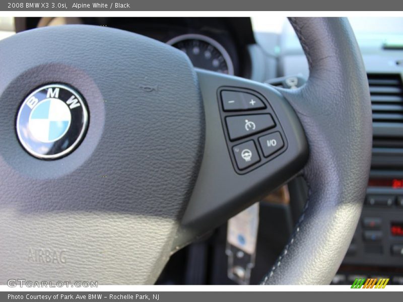 Alpine White / Black 2008 BMW X3 3.0si