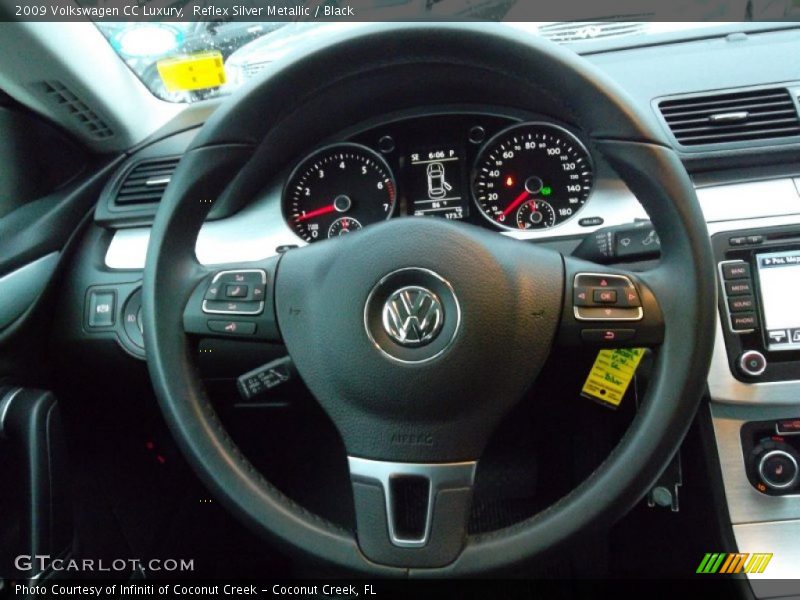 Reflex Silver Metallic / Black 2009 Volkswagen CC Luxury