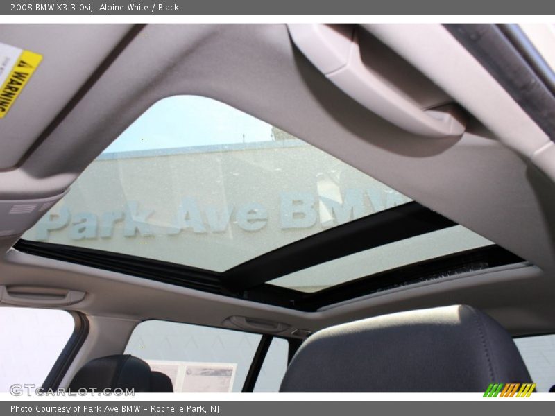Alpine White / Black 2008 BMW X3 3.0si
