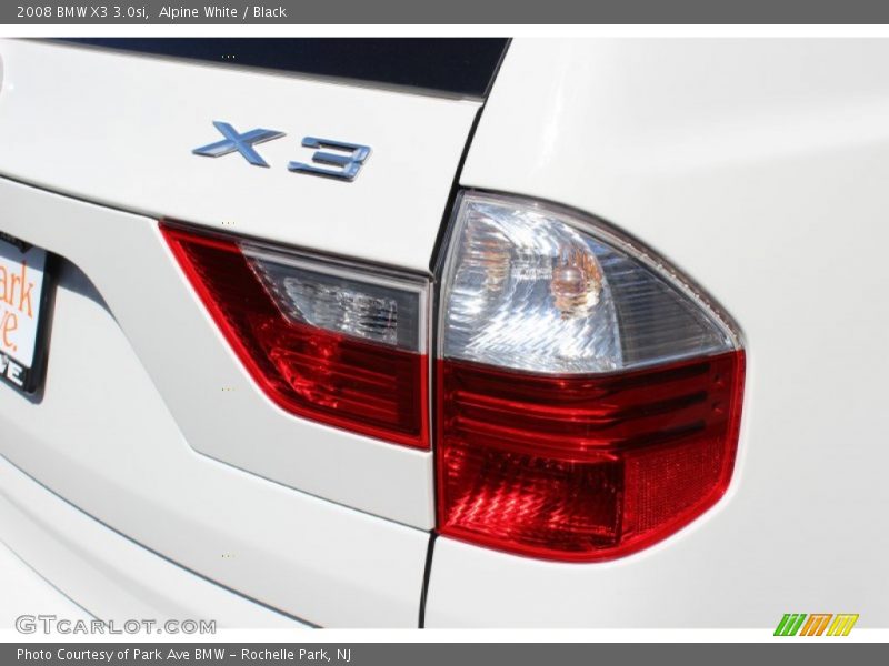 Alpine White / Black 2008 BMW X3 3.0si