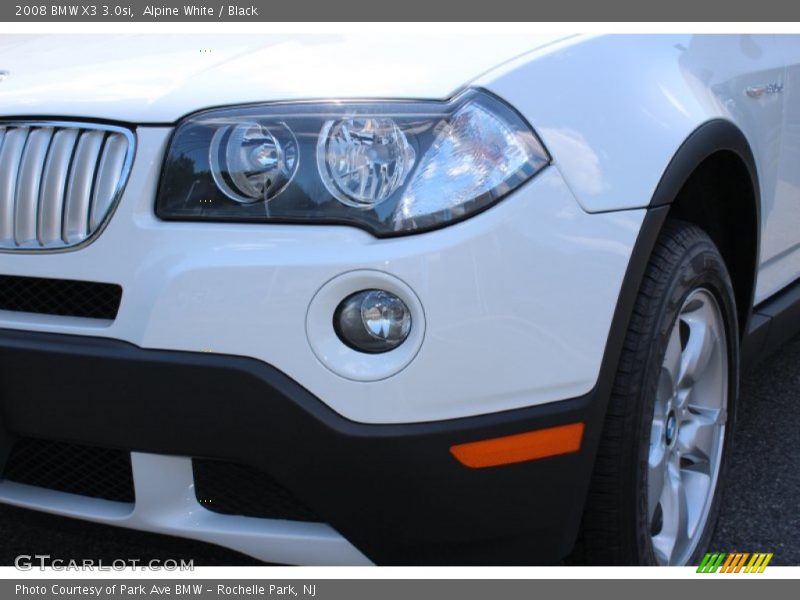 Alpine White / Black 2008 BMW X3 3.0si