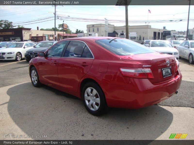 Barcelona Red Metallic / Ash 2007 Toyota Camry LE