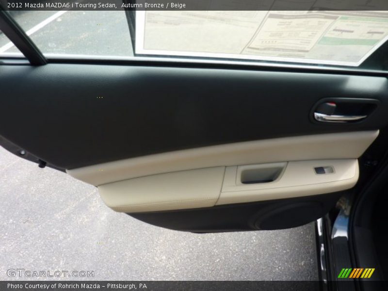 Autumn Bronze / Beige 2012 Mazda MAZDA6 i Touring Sedan