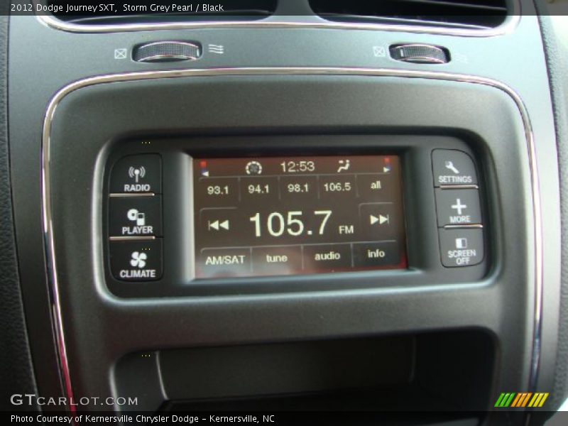 Storm Grey Pearl / Black 2012 Dodge Journey SXT
