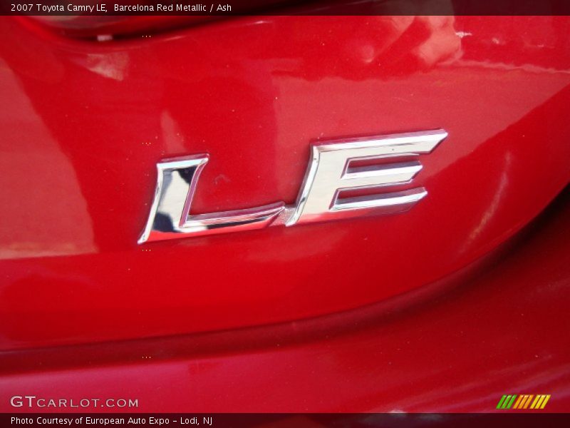 Barcelona Red Metallic / Ash 2007 Toyota Camry LE