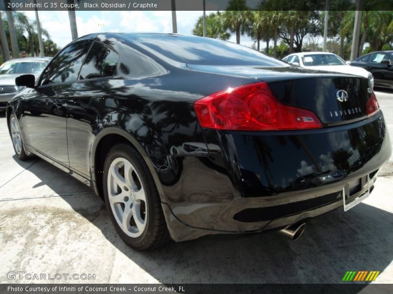 Black Obsidian / Graphite 2006 Infiniti G 35 Coupe