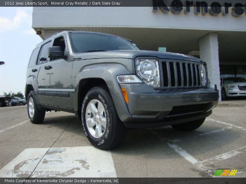 Mineral Gray Metallic / Dark Slate Gray 2012 Jeep Liberty Sport