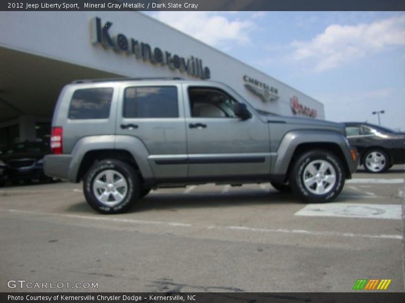 Mineral Gray Metallic / Dark Slate Gray 2012 Jeep Liberty Sport