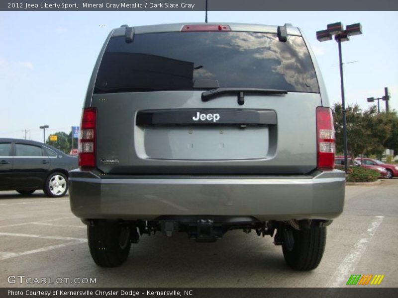 Mineral Gray Metallic / Dark Slate Gray 2012 Jeep Liberty Sport