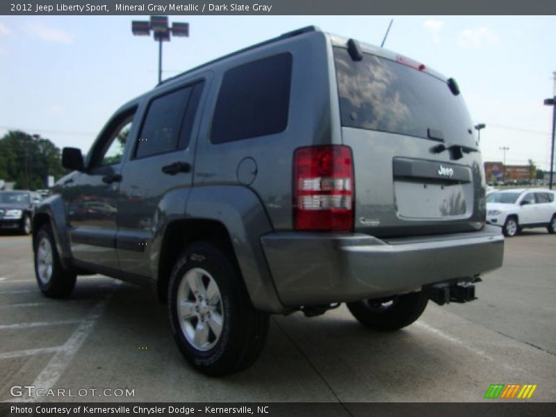 Mineral Gray Metallic / Dark Slate Gray 2012 Jeep Liberty Sport
