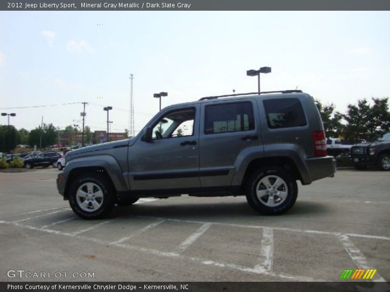 Mineral Gray Metallic / Dark Slate Gray 2012 Jeep Liberty Sport