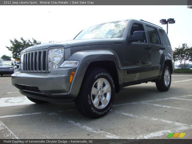 Mineral Gray Metallic / Dark Slate Gray 2012 Jeep Liberty Sport