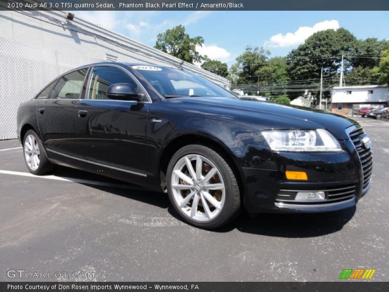 Phantom Black Pearl Effect / Amaretto/Black 2010 Audi A6 3.0 TFSI quattro Sedan