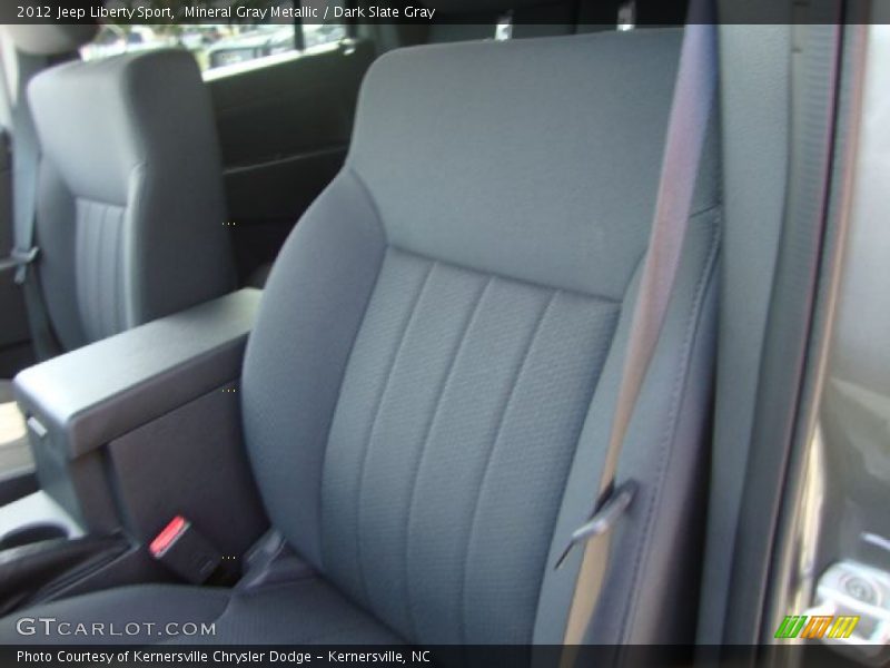 Mineral Gray Metallic / Dark Slate Gray 2012 Jeep Liberty Sport