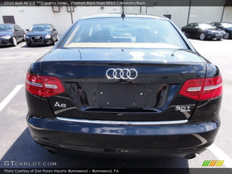 Phantom Black Pearl Effect / Amaretto/Black 2010 Audi A6 3.0 TFSI quattro Sedan