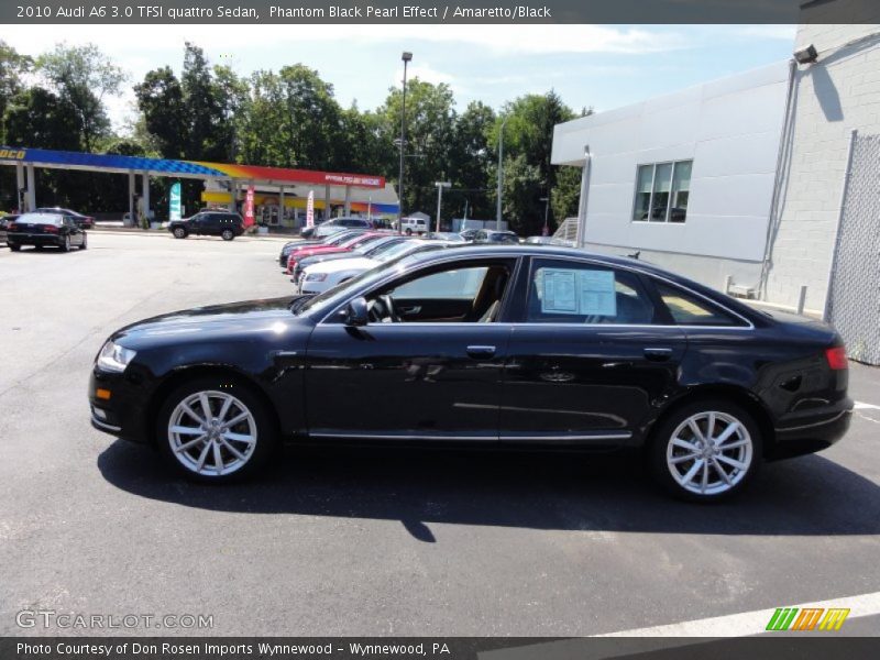 Phantom Black Pearl Effect / Amaretto/Black 2010 Audi A6 3.0 TFSI quattro Sedan