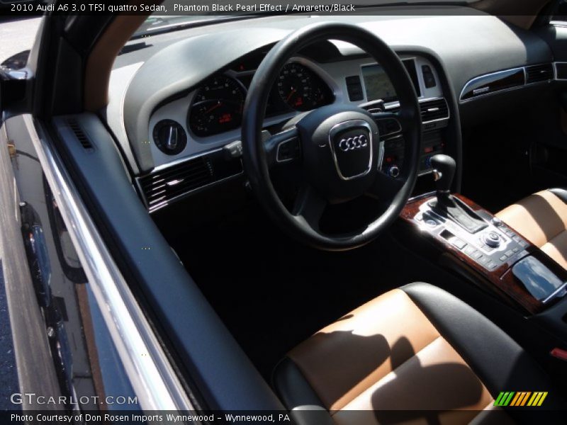 Phantom Black Pearl Effect / Amaretto/Black 2010 Audi A6 3.0 TFSI quattro Sedan