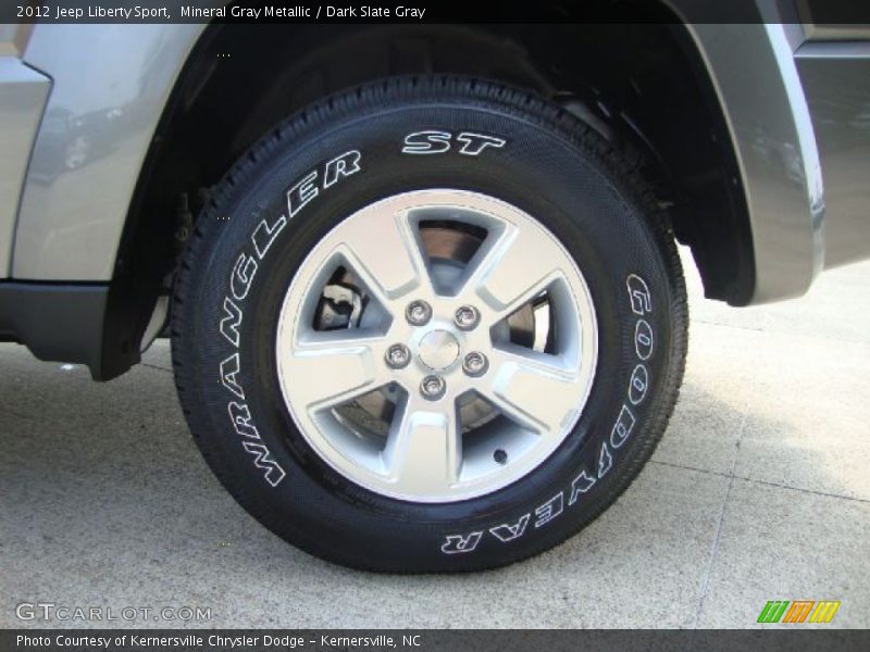 Mineral Gray Metallic / Dark Slate Gray 2012 Jeep Liberty Sport