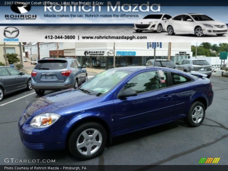 Laser Blue Metallic / Gray 2007 Chevrolet Cobalt LS Coupe
