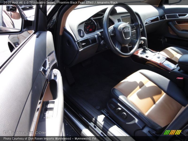 Phantom Black Pearl Effect / Amaretto/Black 2010 Audi A6 3.0 TFSI quattro Sedan