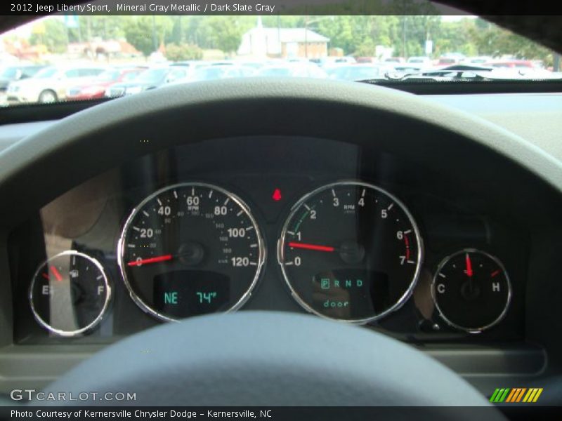 Mineral Gray Metallic / Dark Slate Gray 2012 Jeep Liberty Sport