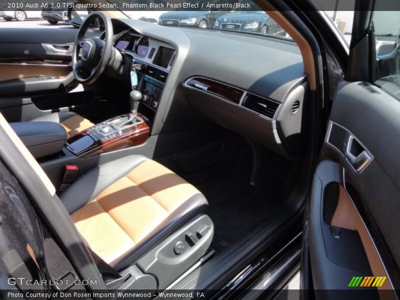 Phantom Black Pearl Effect / Amaretto/Black 2010 Audi A6 3.0 TFSI quattro Sedan