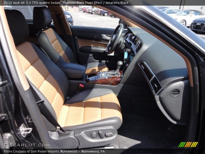 Phantom Black Pearl Effect / Amaretto/Black 2010 Audi A6 3.0 TFSI quattro Sedan