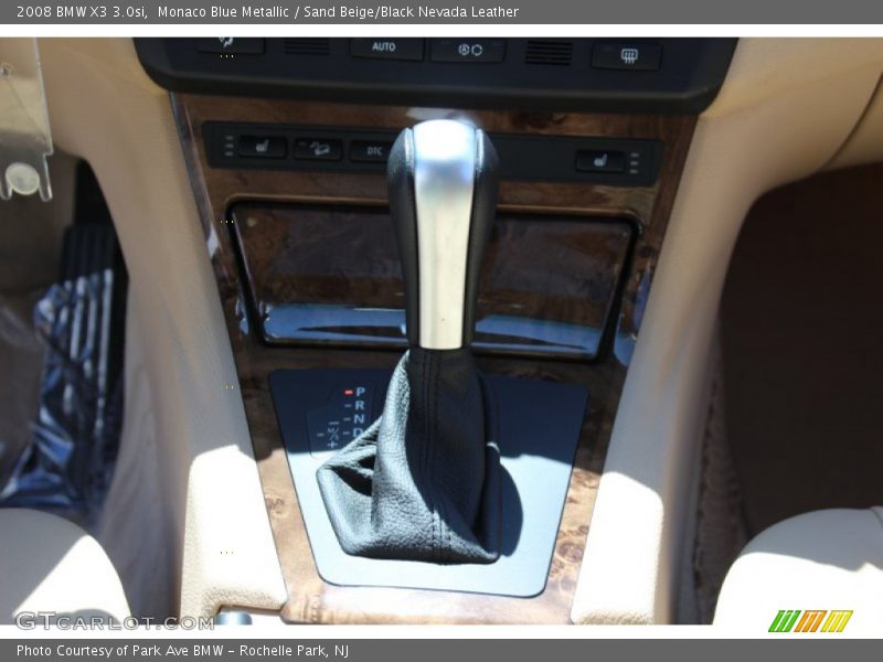 Monaco Blue Metallic / Sand Beige/Black Nevada Leather 2008 BMW X3 3.0si